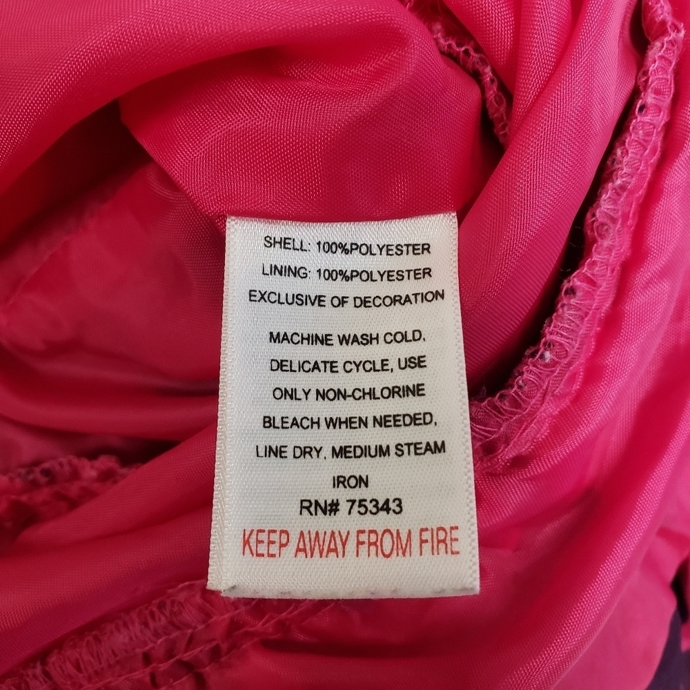 Jillian's Closet Girls Pink Purple Hearts Dress Size 12m - Picture 4 of 4